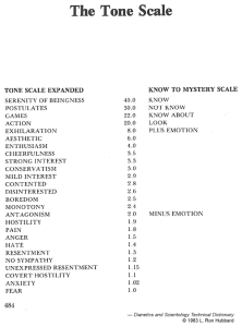 Scientology Tone Scale